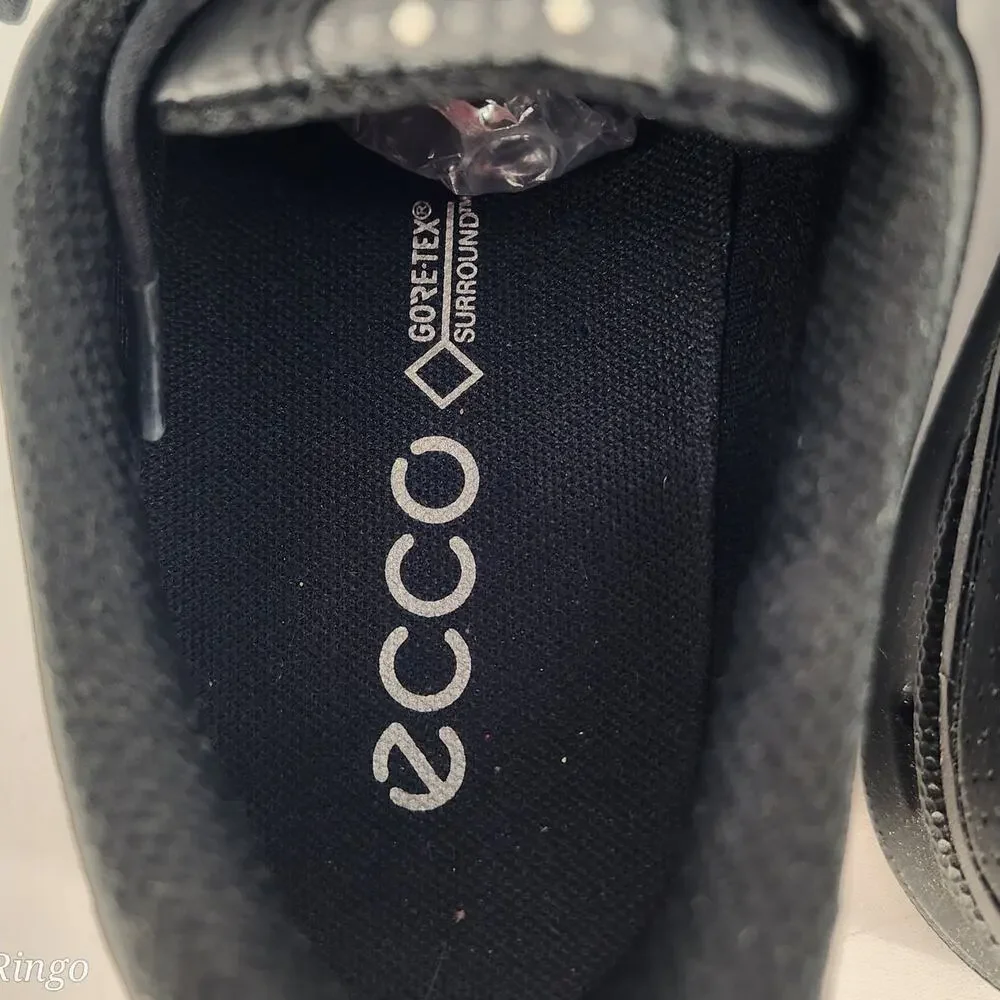 ECCO Black Leather Lace-Up Comfort Walking Shoes Women’s EU 37 US 6